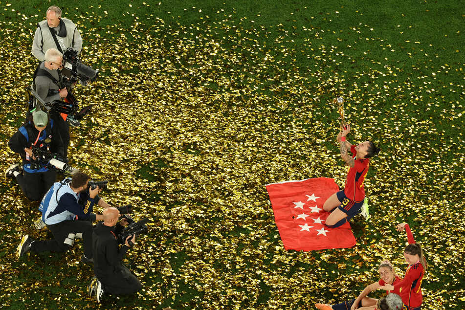 Trotz des Kusses konnte Hermoso die Weltmeisterschaft etwas feiern. (Archivbild)