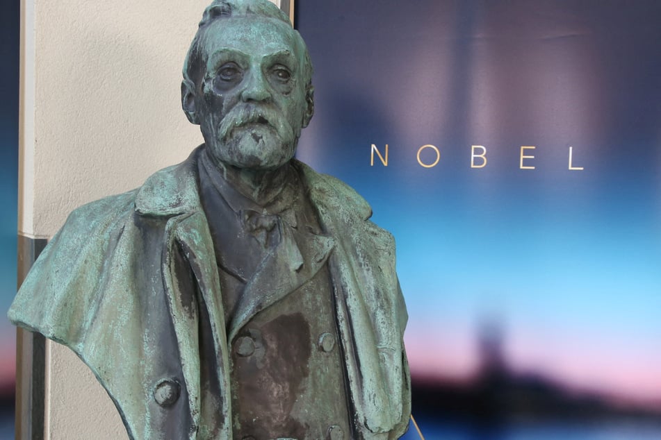 A bust of Alfred Nobel in the Nobel Forum, where the Nobel Prize in Medicine was announced.