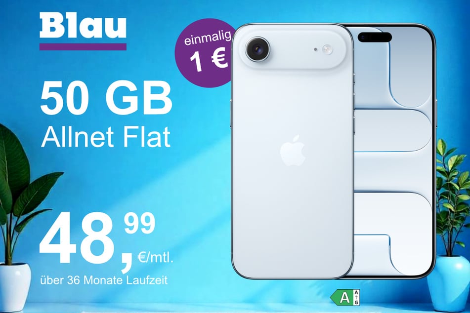 Das neue iPhone 17 Air im o2 Mobile XL für einmalig 1 Euro.