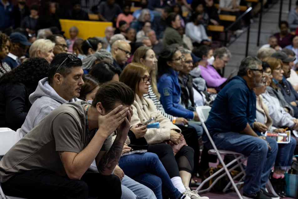 Thousands of people have formed lines at checkpoints hoping to get into no-go zones barricaded off amid the Palisades Fire and the Eaton Fire.