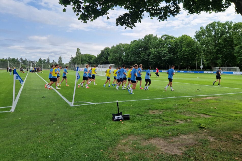 Hertha trainiert wieder.