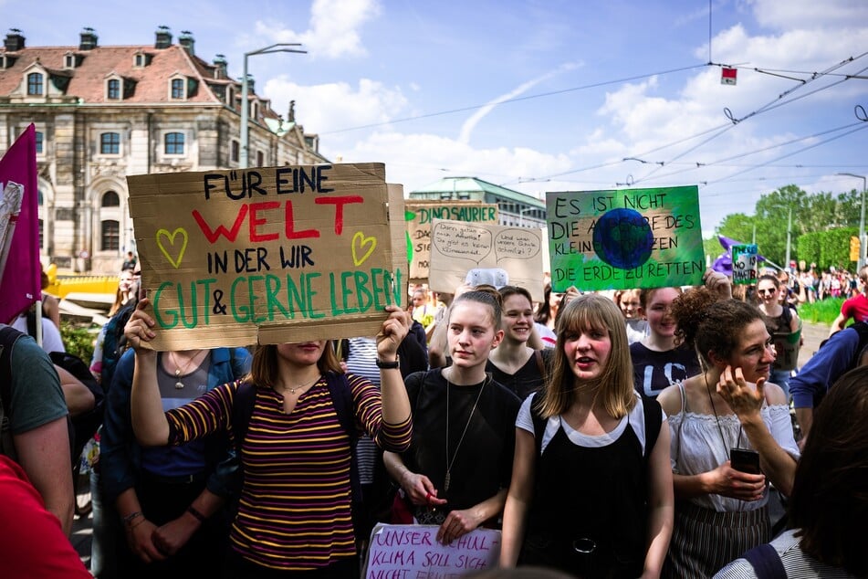 Teilnehmer der "Fridays-for-Future"-Bewegung.