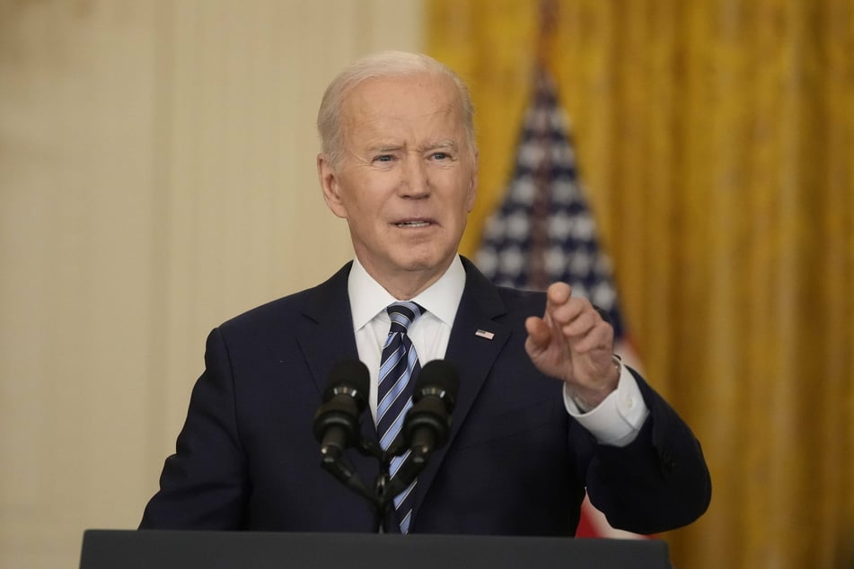 President Joe Biden delivered an update to the American people following the Russian invasion of Ukraine from the East Room of the White House in Washington DC on Thursday.