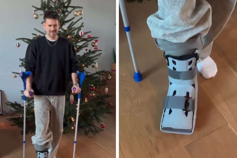 Auf Instagram erzählte Johannes Strate seinen Fans von seiner Verletzung.