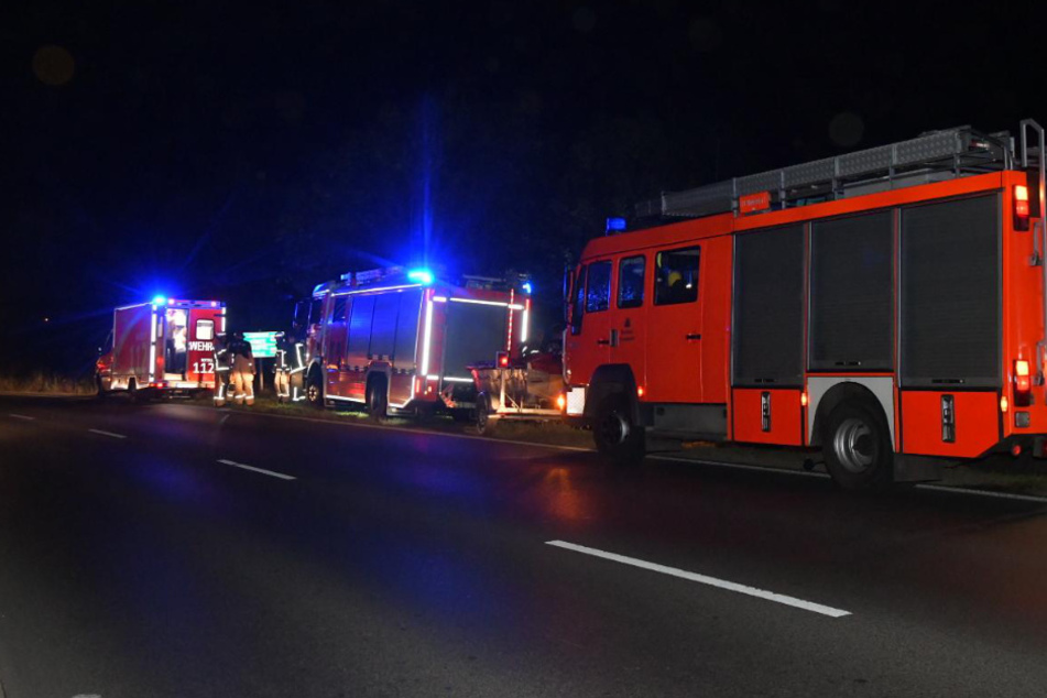 Feuerwehrautos am Fundort.