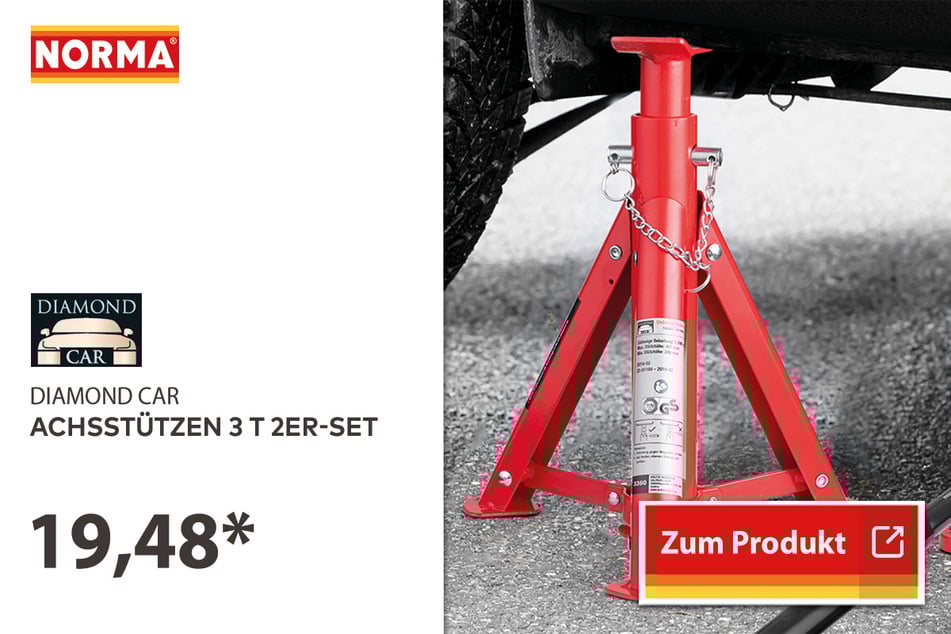 Achsstützen, 2er-Set für 19,48 Euro.