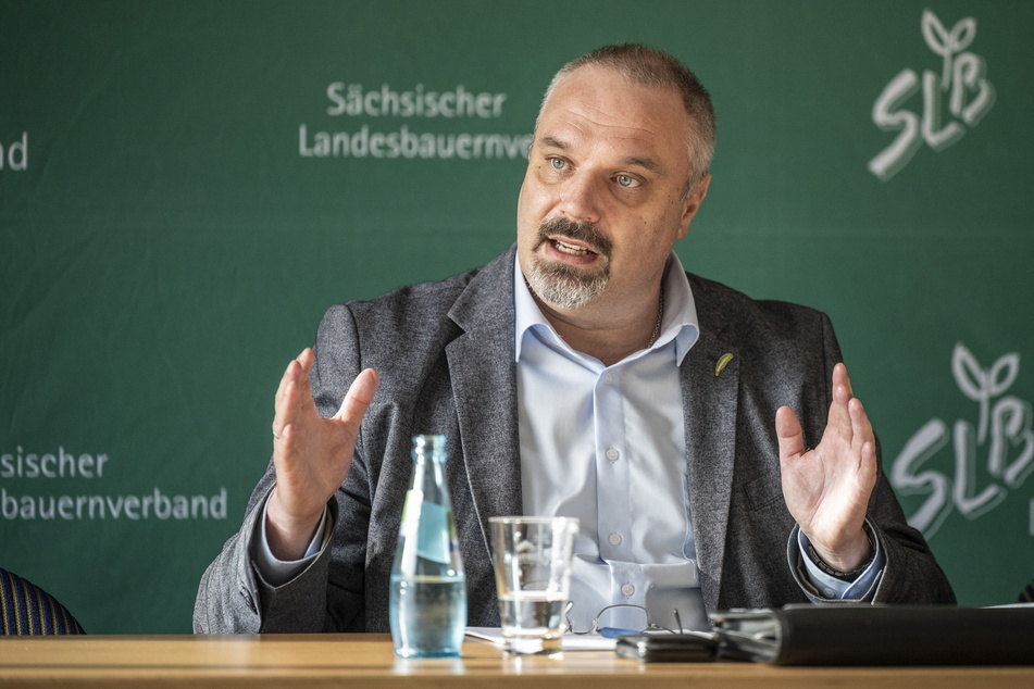 Landesbauernpräsident Torsten Krawczyk (47).