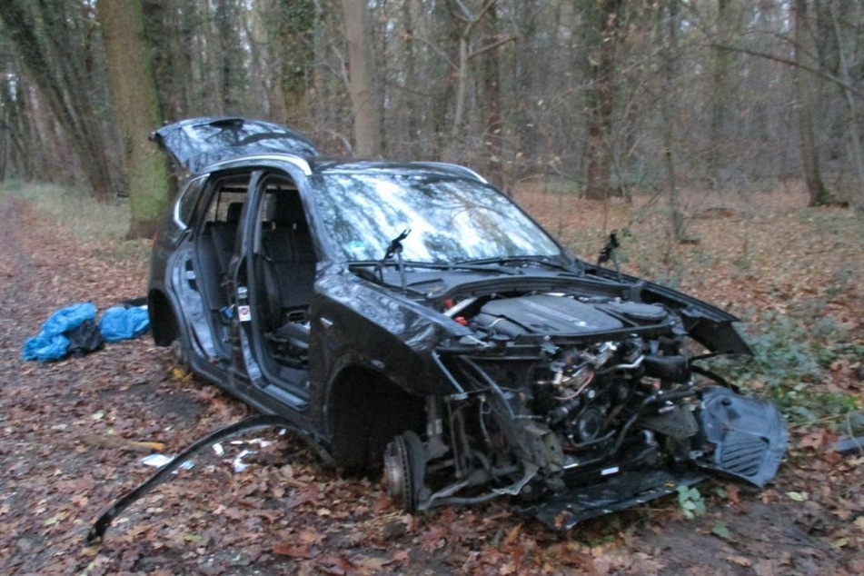 In einem Wald in Erftstadt entdeckte ein Spaziergänger zwei ausgeschlachtete BMW.