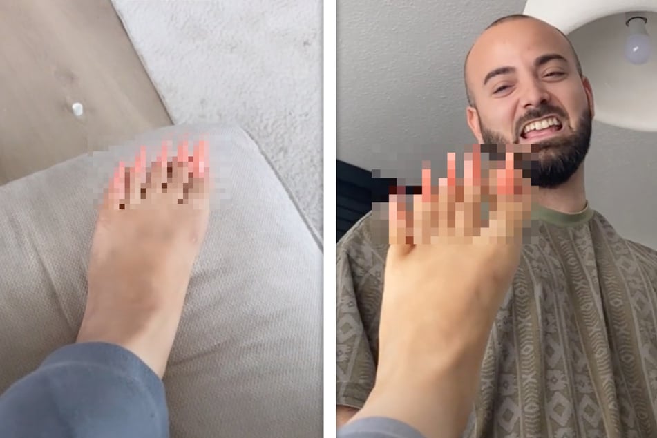 TikTokerin legt Ehemann mit bizarrem Fußnägel-Streich rein!