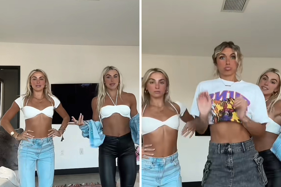 Cavinder twins become "triplets" in viral TikTok with a surprise cameo!