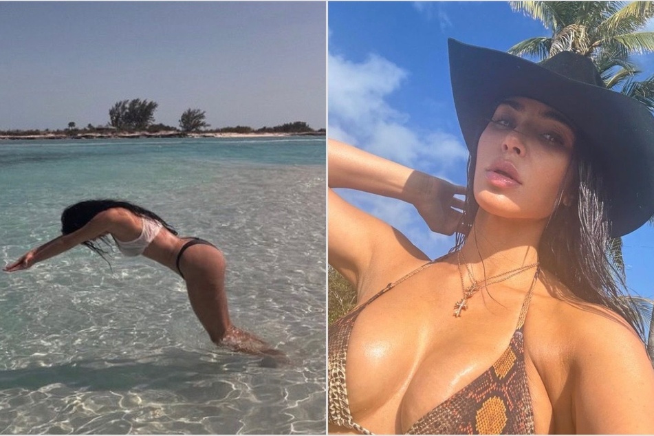 Kim Kardashian gets roasted for seemingly fake nose-dive photos