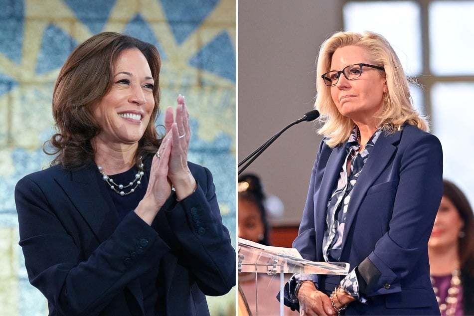 Kamala Harris (l.) was recently endorsed by former Wyoming Representative Liz Cheney (r.), who is also her rival Donald Trump's biggest Republican critic.