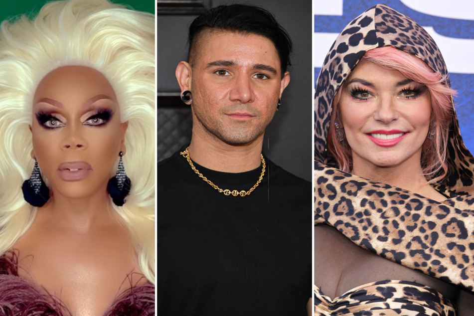 RuPaul (l), Skrillex (c), and Shania Twain all have new music coming out this week.