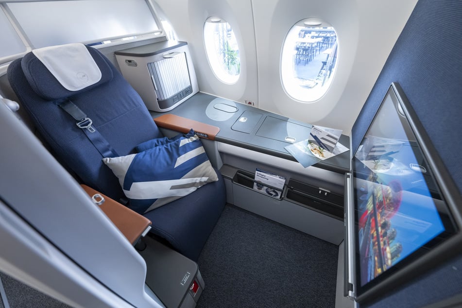 Eine neue Business-Class "Allegris"-Kabine eines Airbus A350-900.