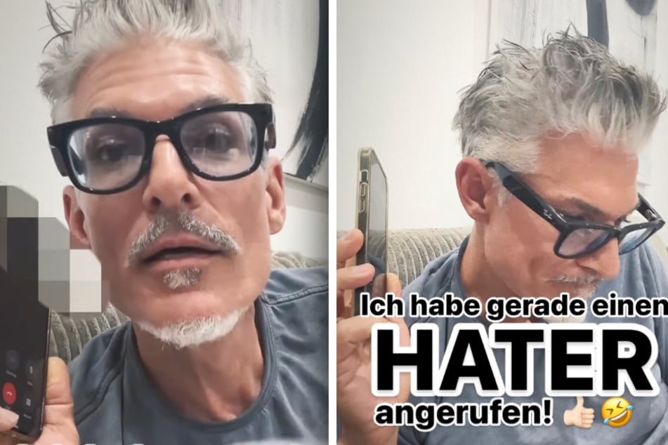 Chris Töpperwien (50) wählte vor laufender Kamera die Nummer des Haters.