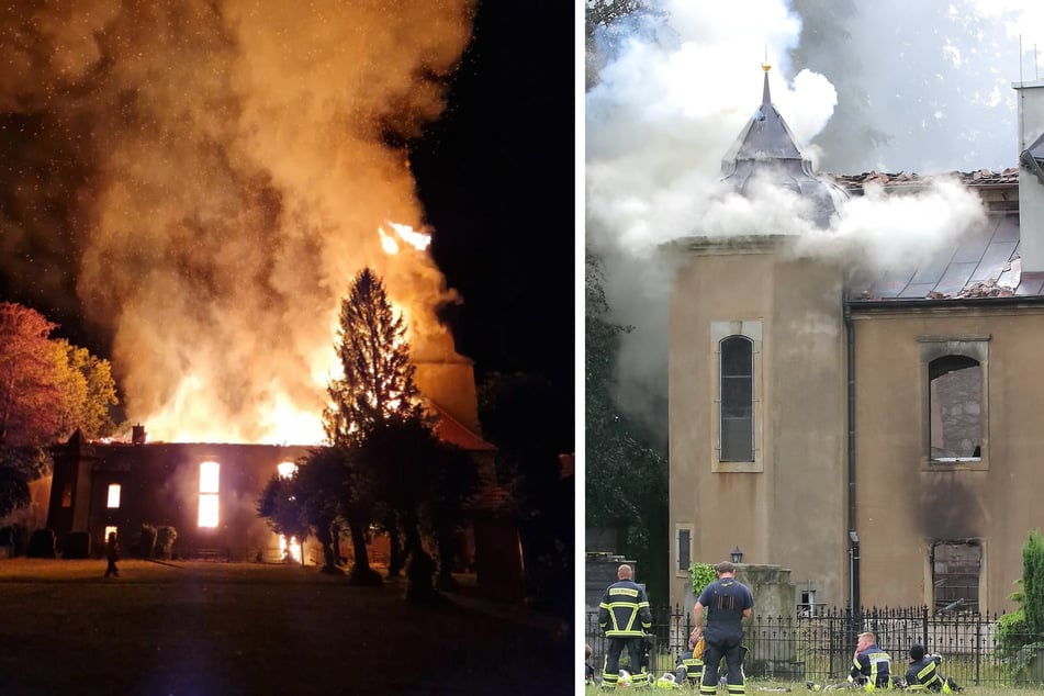 Barockkirche abgebrannt: Das Wetter spielt den Einsatzkräften in die Karten