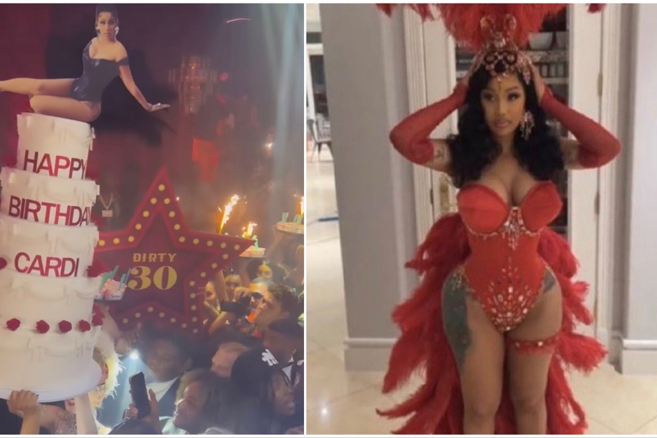 Cardi B celebrated her 30th milestone with A-list friends and burlesque fashion!