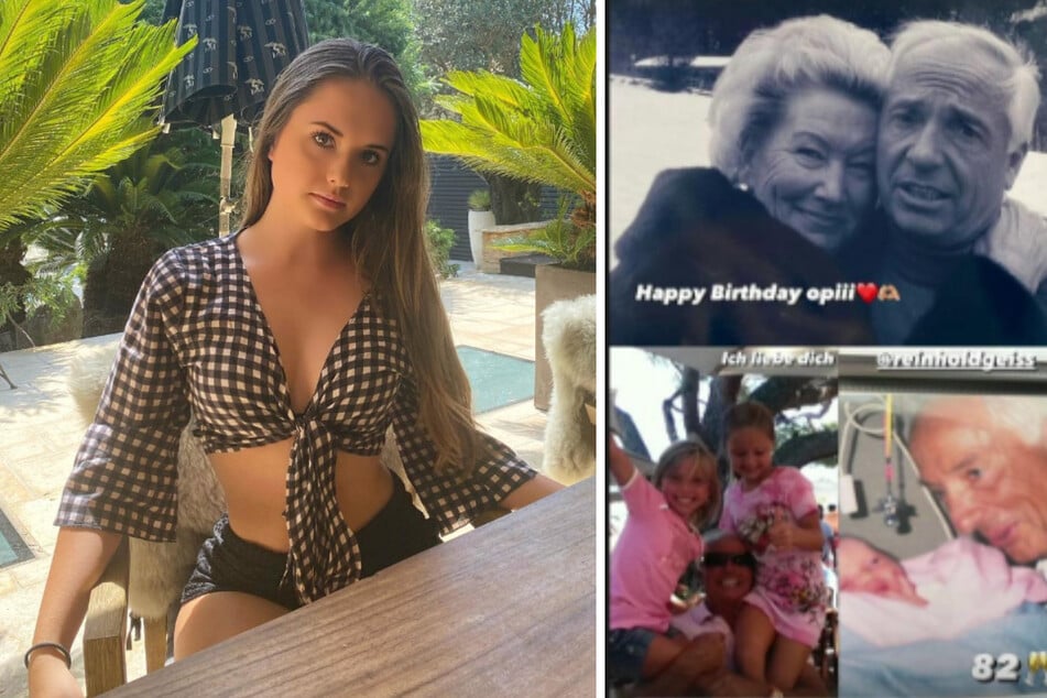 Millionärstochter Davina Geiss (20) schenkte ihrem Opa Reinhold zum 82. Geburtstag unter anderem eine öffentliche Liebeserklärung.