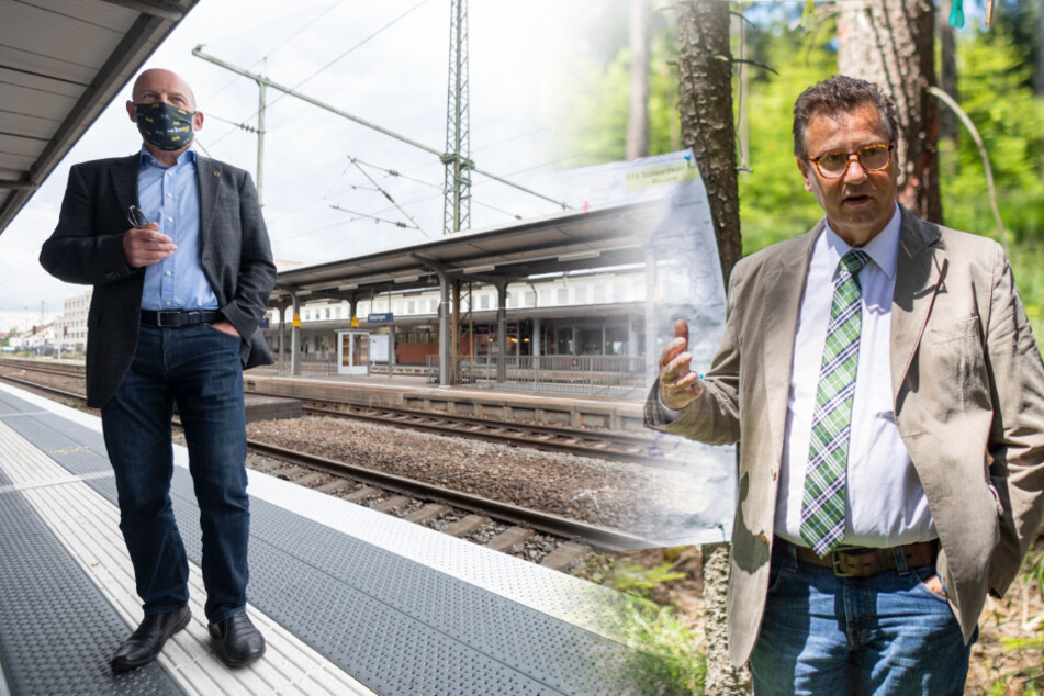 Verkehrsminister Hermann (links) und Agrarminister Hauk (rechts).