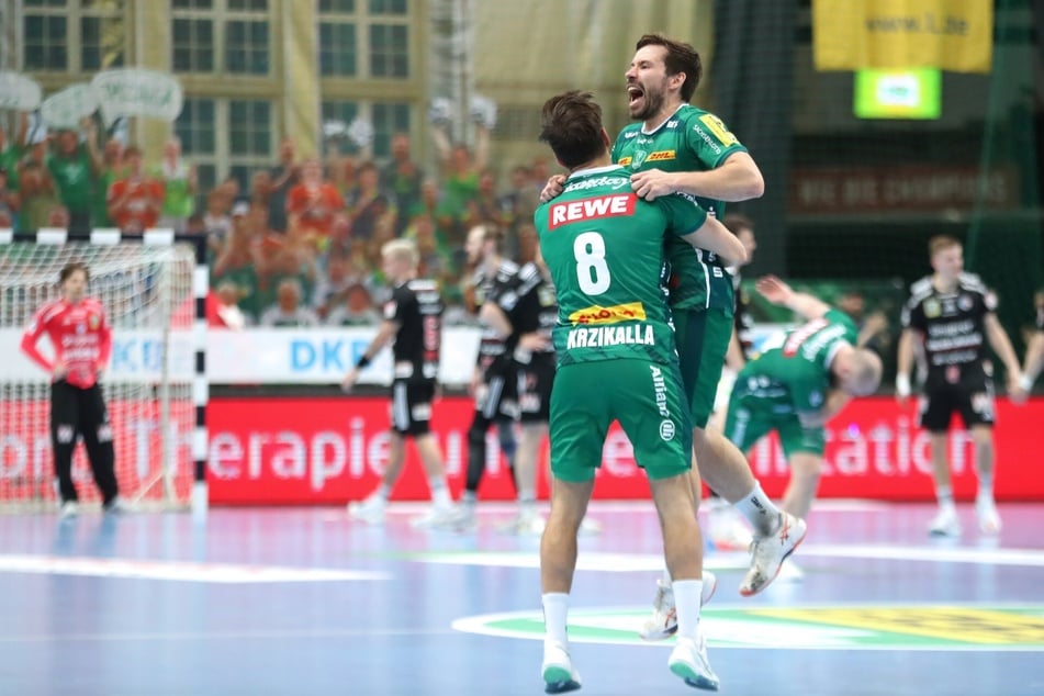 Mit dem Sieg gegen den HCE knüpfte der SC DHfK an seine gute Leistung gegen den THW Kiel an (28:28).