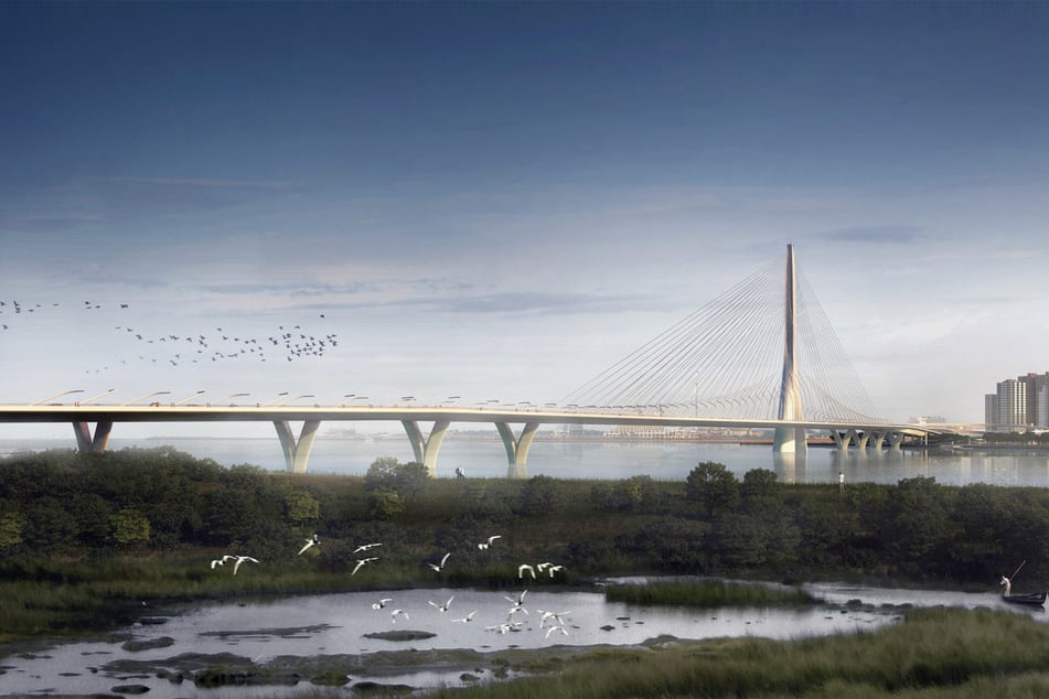 Die neue Brücke soll den Norden Taipehs entlasten.