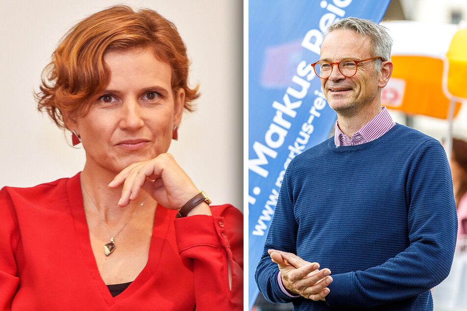 Katja Kipping (43, Linke) will Samstag noch Wähler in der Dresdner Straßenbahn überzeugen. CDU-Kandidat Markus Reichel (53) suchte auch am Freitag wieder das Gespräch mit den Dresdnern.