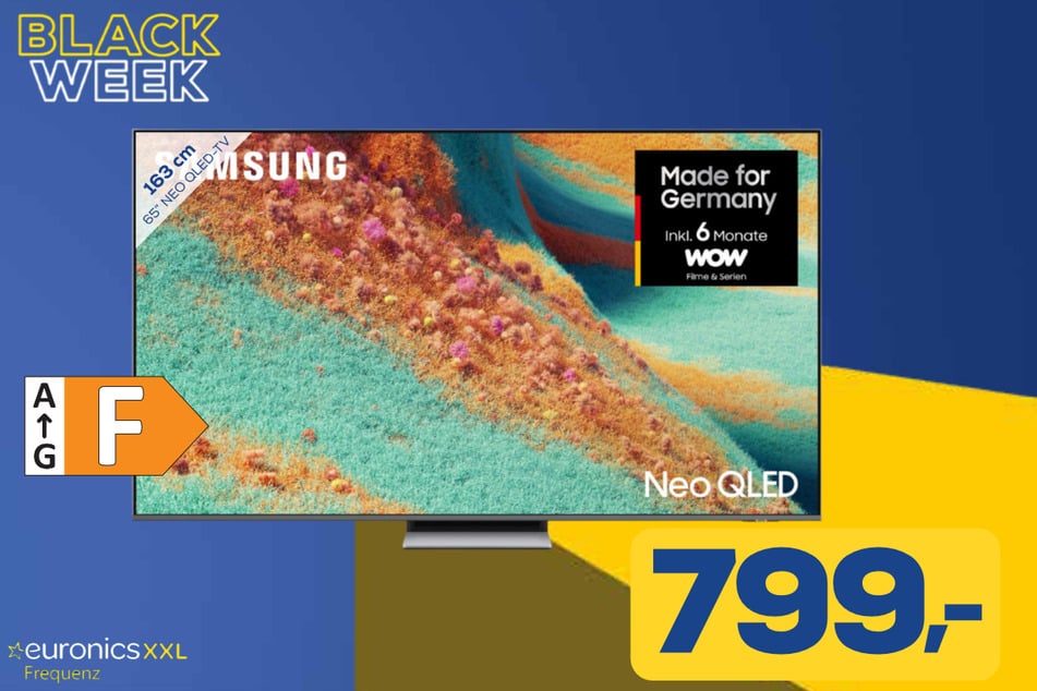 65-Zoll Samsung-Fernseher GQ65QN85FAU für 799 Euro.