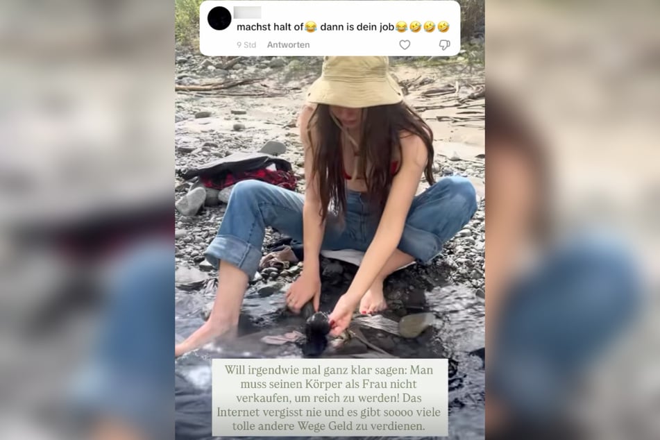 Immer wieder bekommt sie Kommentare, die auf OnlyFans abzielen.