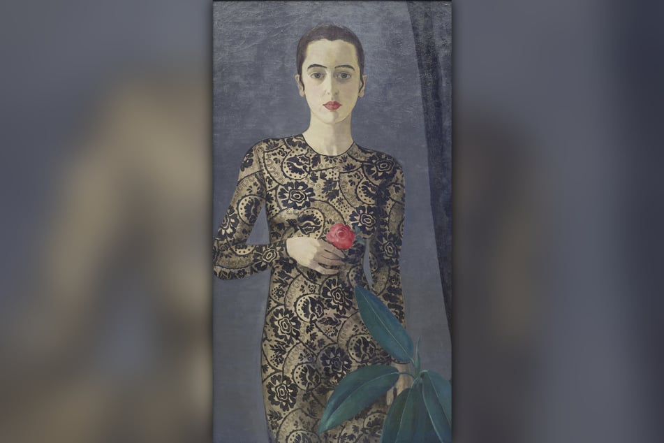 Irena Rüther-Rabinowicz im "Selbstporträt im schwarzen Spitzenkleid" (1925): Der jüdischen Künstlerin ist die große Sonderausstellung in der Städtischen Galerie ab 13. April gewidmet.