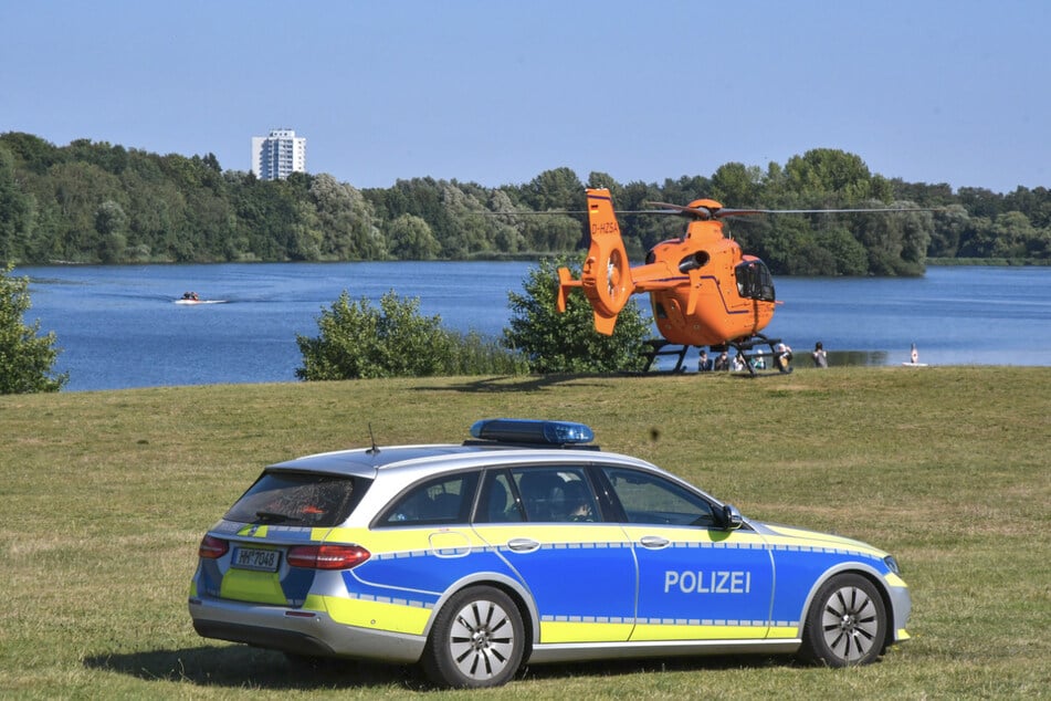 Polizei und Rettungsdienst waren am Dienstag am Öjendorfer See im Großeinsatz.