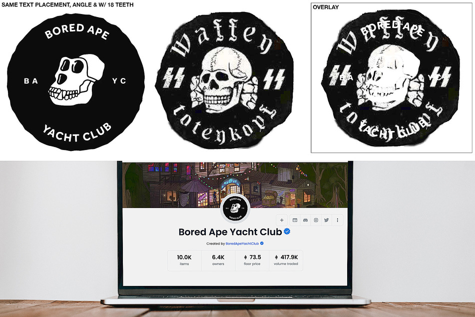 The BAYC logo looks disturbingly like the Waffen SS uniform patch.
