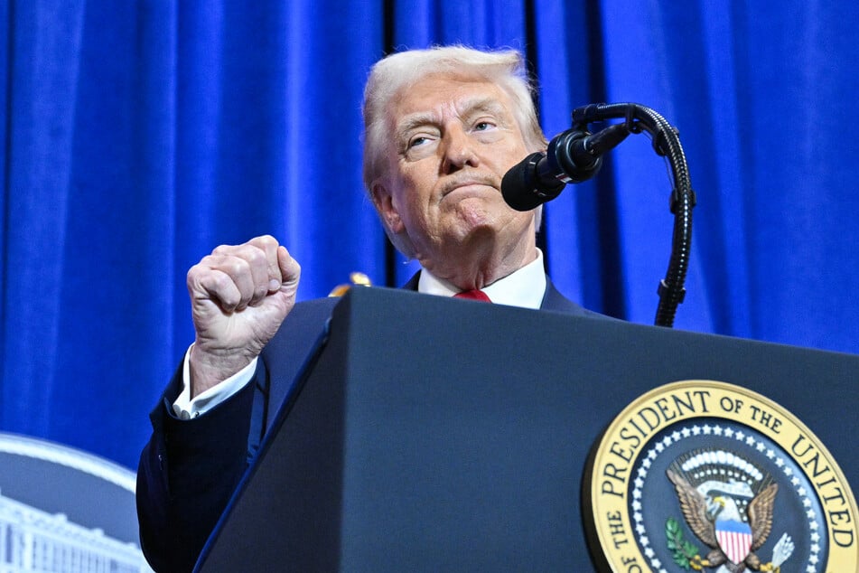 President Donald Trump said Friday in a speech at the Department of Justice that US media outlets which cover him critically are "illegal" and "corrupt."