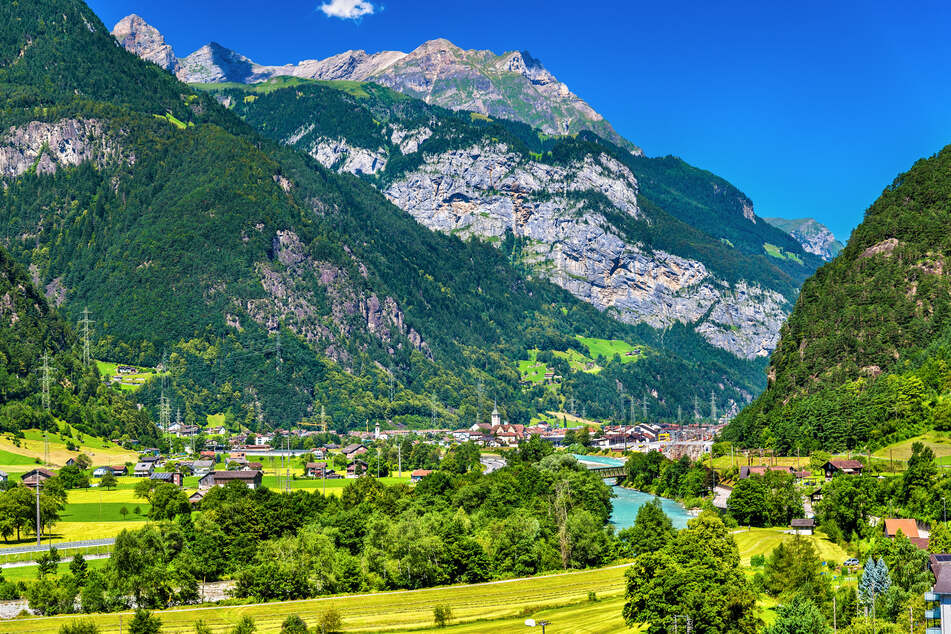 Ansicht von Erstfeld im Kanton Uri/Schweiz. (Archivbild)