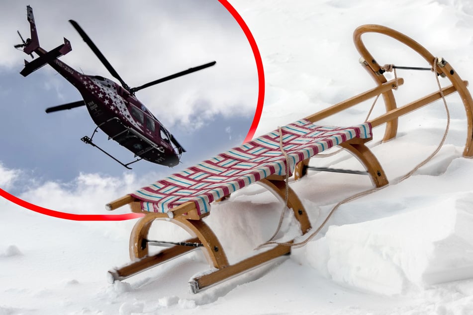 Betrunken auf Schlitten? Deutsche Urlauber stürzen Abhang hinunter