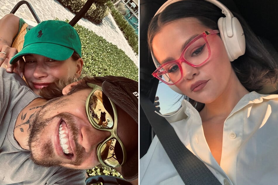 Selena Gomez (r.) has fans buzzing after she showed her support for Hailey Bieber (l.) following a controversial comment from Justin Bieber.