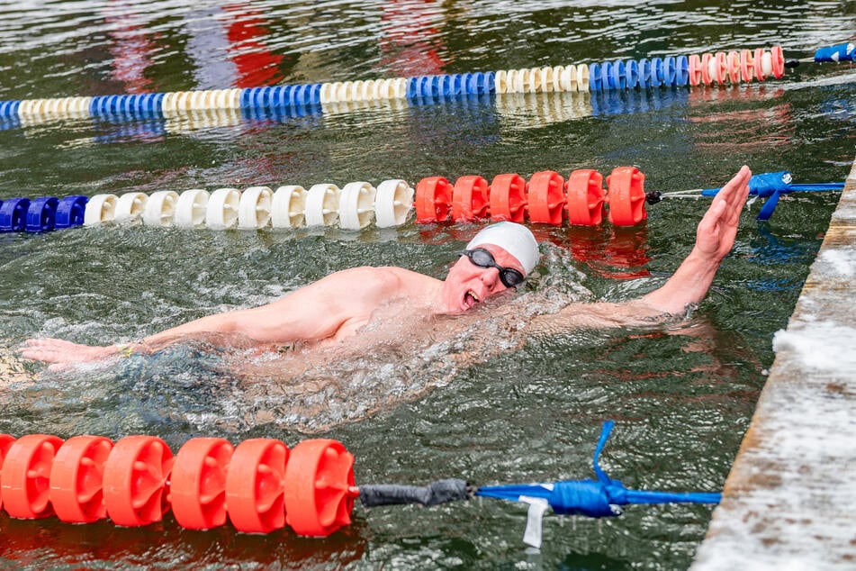 17 Minuten für 1000 Meter waren das Ziel des Schotten Brian Bain (66).