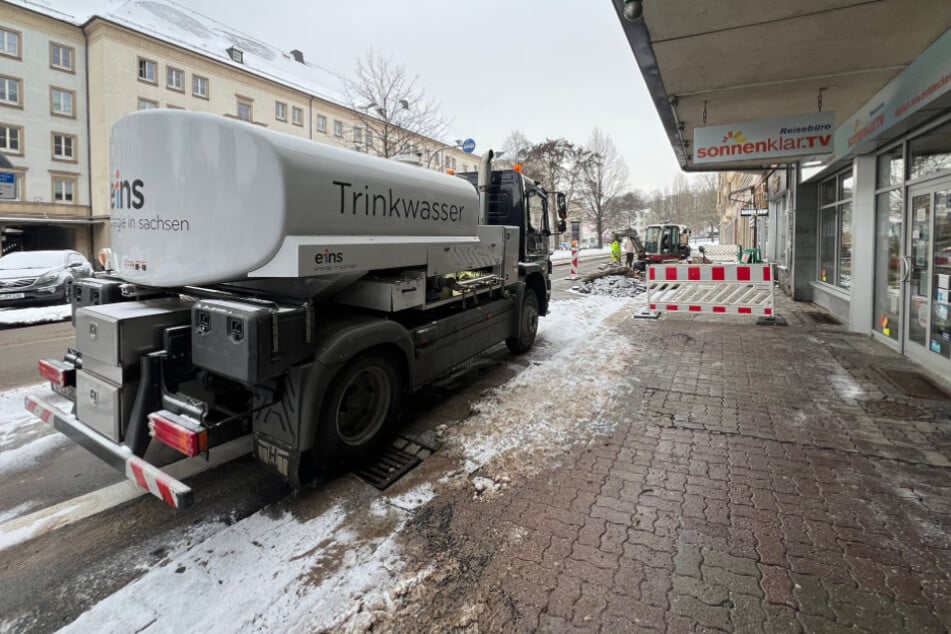 Etwa 100 Anwohner waren von dem Wasserrohrbruch betroffen.