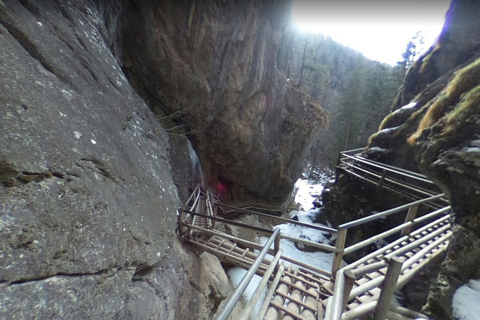 Die Wanderer waren in der Bärenschützklamm in Österreich unterwegs.