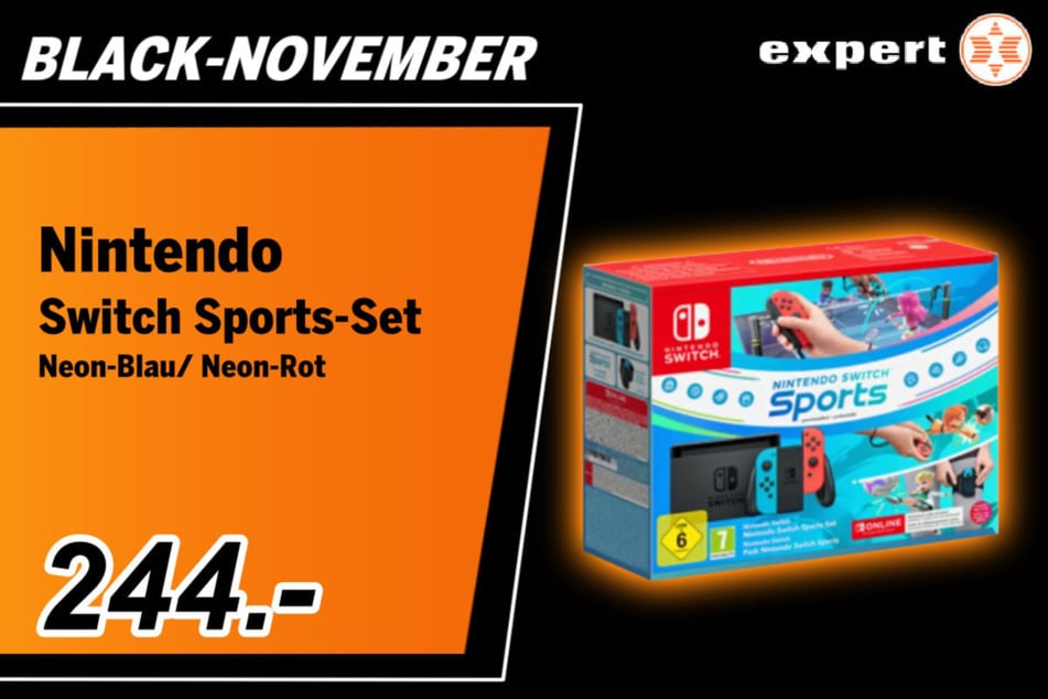 Die Nintendo Switch im Set
für 244 Euro.