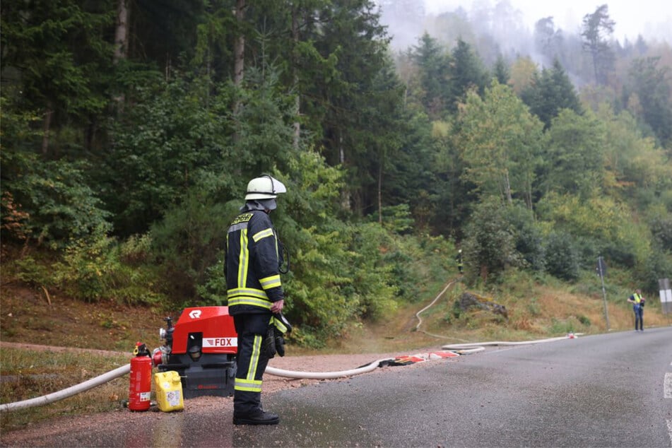 Die Feuerwehr rückte erneut in den Schramberger Wald aus.