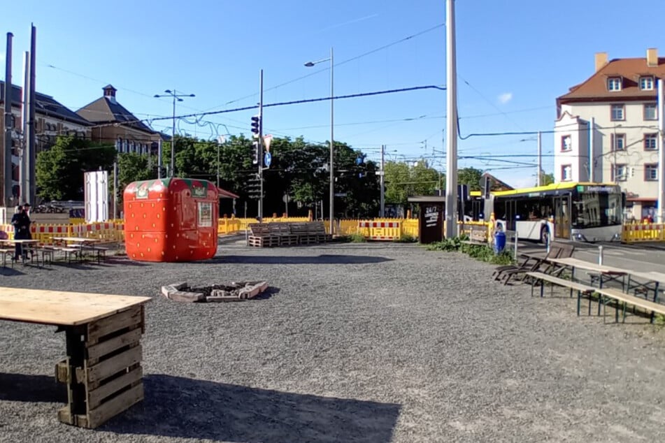 Die Initiative "Am Adler" gestaltet die Brache auf dem Gelände des ehemaligen Gasthauses "Zum Goldenen Adler" neu.