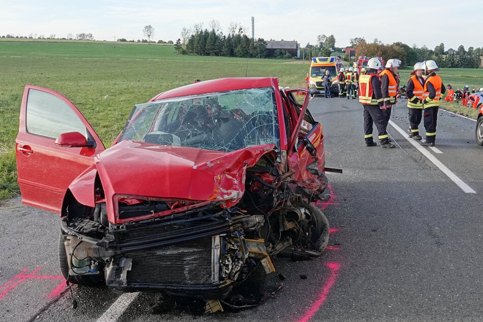 Am Škoda Octavia entstand Totalschaden.