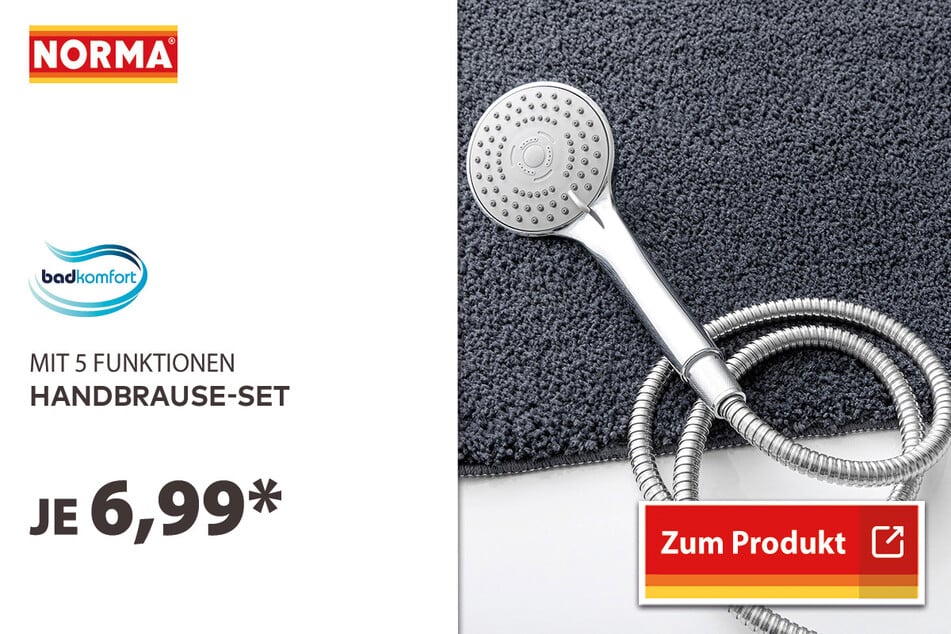 Handbrause-Set für 6,99 Euro