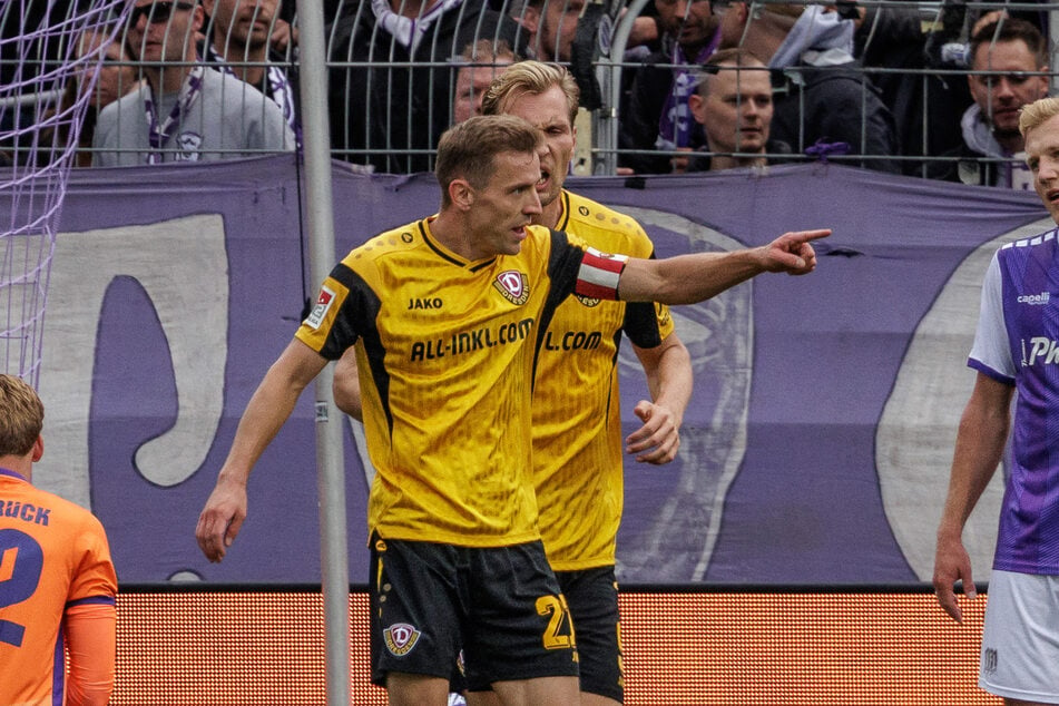 Ragte beim Remis in Osnabrück heraus: SGD-Kapitän Niklas Hauptmann (30, M.).