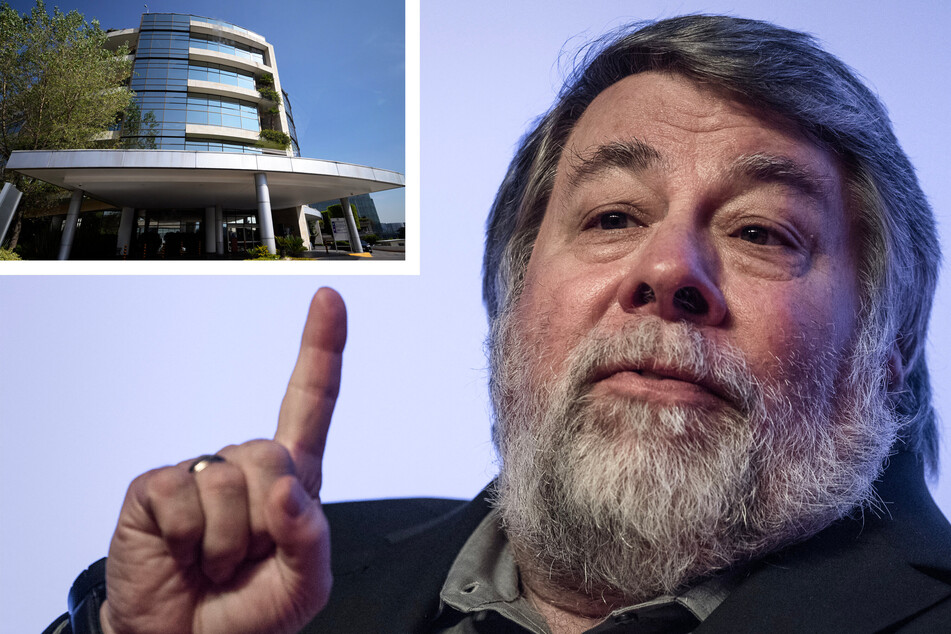 Apple co-founder Steve Wozniak was hospitalized at the ABC Hospital (inset) in Mexico City on Wednesday after fainting and suffering a minor stroke.