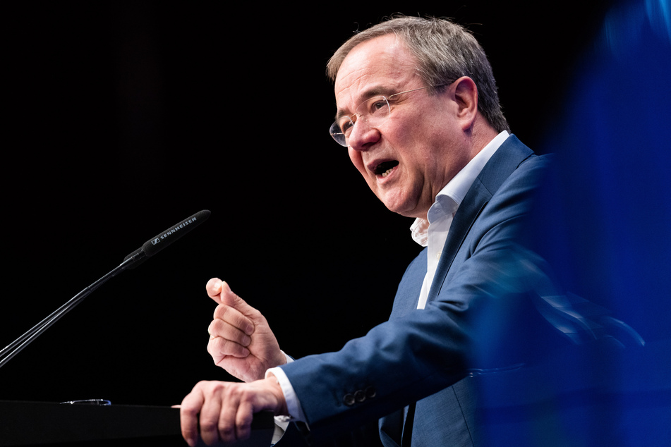 Der CDU-Bundesvorsitzende Armin Laschet (60) spricht beim Deutschlandtag der Jungen Union
