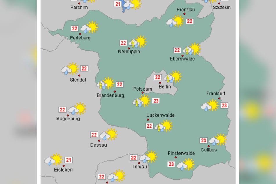 Sonne, Regen, Wolken: Am Donnerstag ist in Berlin und Brandenburg alles dabei.