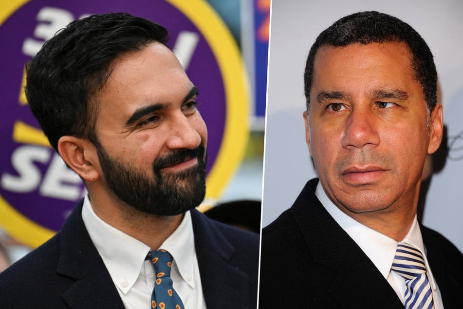Former Governor David Paterson (r.) is calling on independent candidates in the New York City mayoral race to coalesce in a bid to defeat Democratic nominee Zohran Mamdani (l.).