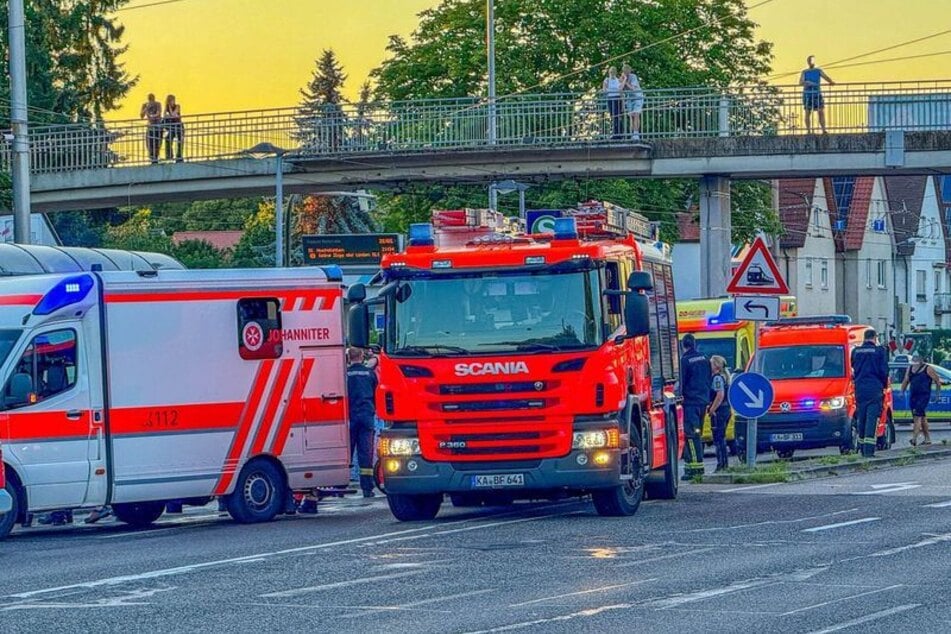 In der Herrenalber Straße kam es zum Großeinsatz.