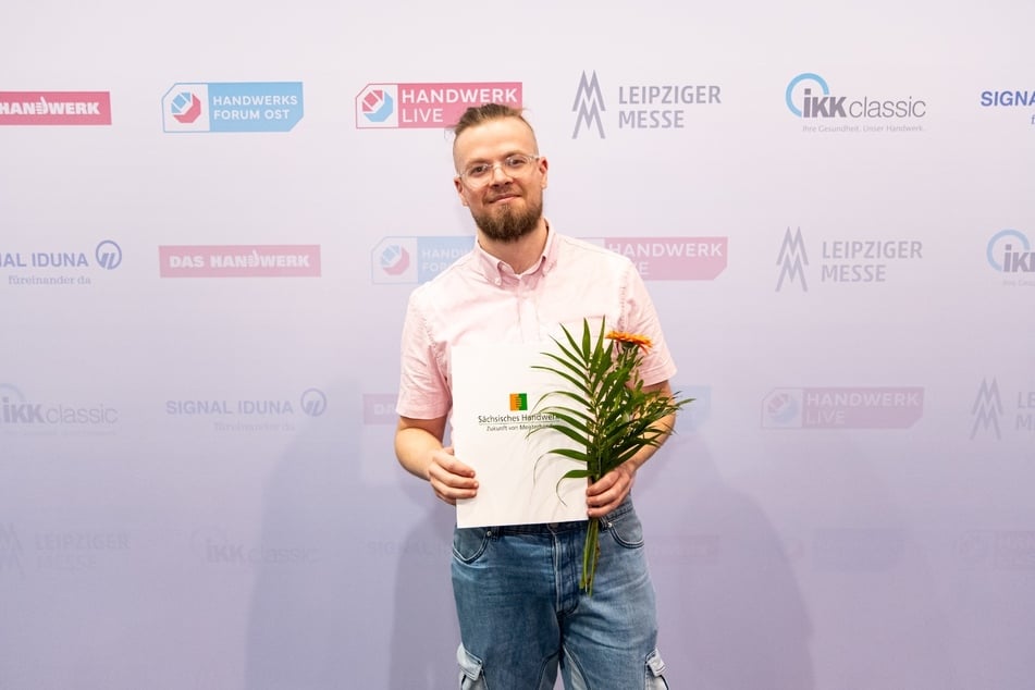 Clemens Steinicke (27) aus Chemnitz wurde als Bester im Beruf "Fotograf" geehrt.